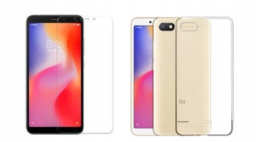 SZKŁO HARTOWANE 9H 0,3mm + ETUI DO XIAOMI REDMI 6A