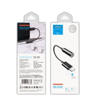 АДАПТЕР АДАПТЕР USB-C MINI JACK 3,5 ММ AUX КАБЕЛЬ ДЛЯ SAMSUNG DAC JOYROOM