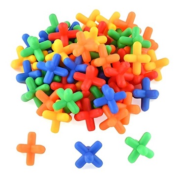 СТРОИТЕЛЬНЫЕ БЛОКИ, СОЛОМОЧКИ, ПАЛКИ, НАБОР 400 ПРЕДМЕТОВ