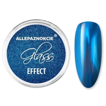 Efekt Lustra Pyłek Do Paznokci Glass 08 - Blue