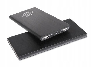 POWER BANK SLIM 2XUSB 20000МАЧ ЧЕРНЫЙ