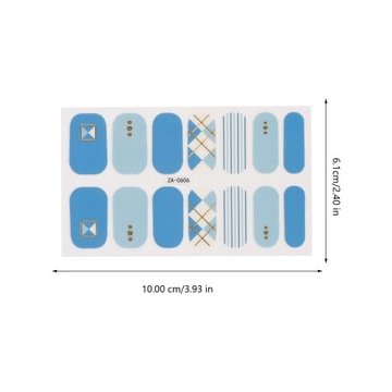 НАКЛЕЙКИ ДЛЯ НОГТЕЙ В ГИБРИДНОМ ЛАКЕ НАБОР НАКЛЕЙКИ