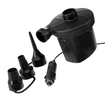 ELEKTRYCZNA POMPKA DO BASENU PIŁKI MATERAC 12V + KOŃCÓWKI ROWERU AUTA