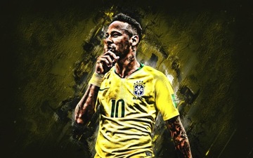 NEYMAR Naklejka na ścianę - plakat 50 cm K245