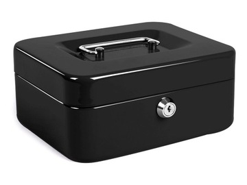 БОЛЬШАЯ МЕТАЛЛИЧЕСКАЯ КАССЕТА ДЛЯ ДЕНЕГ, СКРЫТАЯ ДОКУМЕНТЫ, СЕЙФ С КЛЮЧОМ XXL