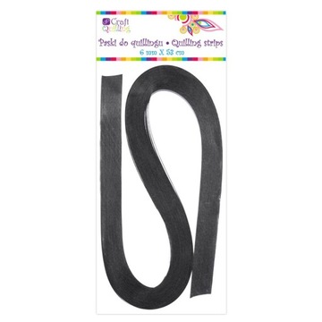 Paski do Quillingu 6mm/53cm 100szt, Szare/Srebrne