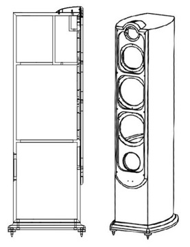 TAGA Harmony PLATINUM F-120 v2 Орех Напольная колонка, пара