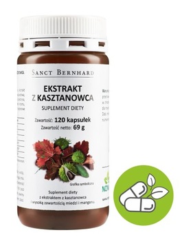 Kasztanowiec ekstrakt - 120 kaps. Sanct Bernhard