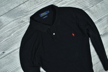 RALPH LAUREN Męska Koszulka Polo z Długim Rękawem Custom Fit XL