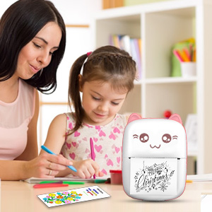 Mini Thermal Printer Printing для детей для фотографий портативные 11 роликов корпус