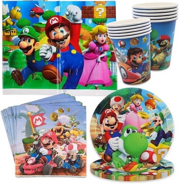 Zastawa stołowa dla dzieci Mario zestaw obiadowy