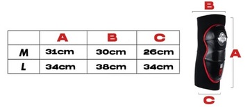 Боевые наколенники ProFight MMA, кикбоксинг, муай-тай BUSHIDO L