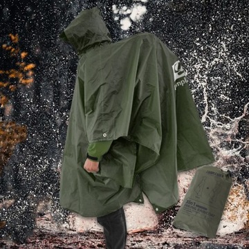 ДОЖДЕВОЕ ПОНЧО С КАПЮШОНОМ ДОЖДЕВАЯ КУРТКА 3 В 1 ДЛЯ лазания