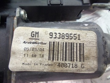 MECHANIZMUS OKNO LEVÝ PŘEDNÍ OPEL MERIVA A 93389551