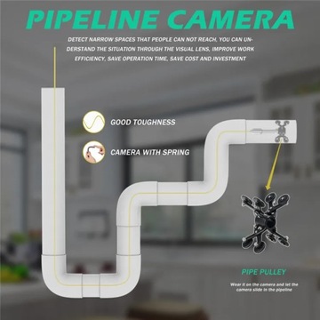 10-дюймовый ЖК-монитор 22 мм, промышленный видеоэндоскоп для проверки канализационных труб