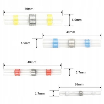 Комплект термоусадочных трубок и контактных разъемов для электрических клемм