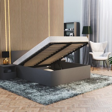 Łóżko 180x200 stelaż metalowy + materac PANAMA MM