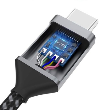 КАБЕЛЬ QC PD TYPE-C – TYPE-C 240 Вт 3,1 48 В 5 А 1 м БЫСТРАЯ ЗАРЯДКА