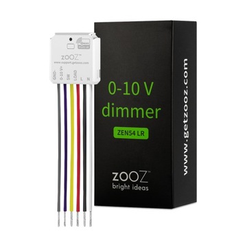 Zooz ZEN54 0-10V Dimmer Z-Wave Dopuszkowy Ściemniacz oświetlenia LED