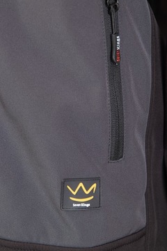 Теплая рабочая куртка Softshell с капюшоном XL.