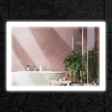 NOWOCZESNE LUSTRO ŁAZIENKOWE LED 60x80 cm BARCA