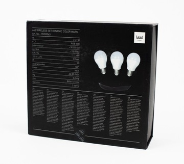 WDC65 3 żarówki LED RGB-W sterowanych Wifi E27