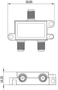 ИНВЕРТО 1/2 РАЗДЕЛИТЕЛЬ 5–2400 МГц арт. 5389