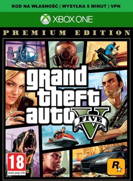 GRAND THEFT AUTO V PREMIUM EDITION XBOX VPN 5 MIN