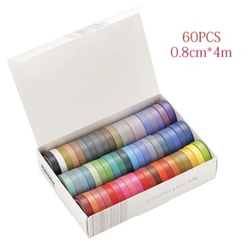 Basic Solid Color Washi Tape Journal Scrapbook, papier, 5 m +