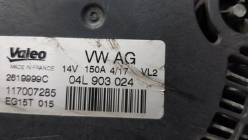 ALTERNÁTOR 04L903024 AUDI A4 B9 A5 2.0TDI