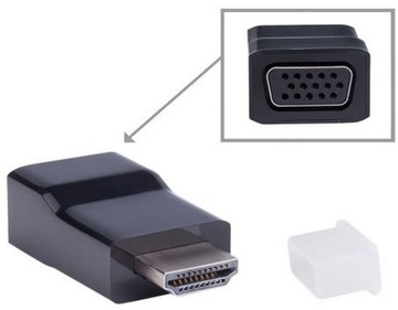 Adapter Przejściówka HDMI do VGA Full HD D-SUB GW