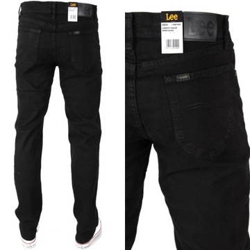 LEE spodnie STRAIGHT regular BLACK jeans LEGENDARY _ W36 L32