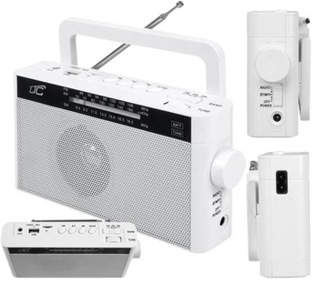 MAŁE PRZENOŚNE RADIO AKUMULATOR BLUETOOTH USB SD