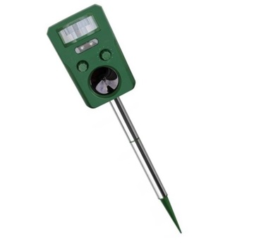 СОЛНЕЧНЫЙ ОТПУГИВАТЕЛЬ для животных ПТИЦЫ КОШКИ СОБАКИ КАБАНЫ LED + Детектор движения