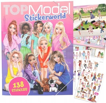 TOP MODEL Szkicownik DRESS ME UP MODA + NAKLEJKI