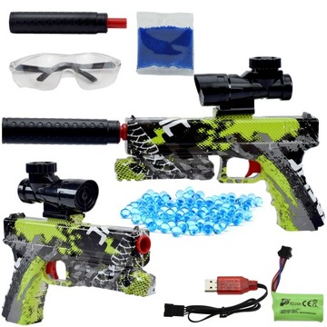 PISTOLET AUTOMAT KULKI ŻELOWE KARABIN GLOCK DESERT