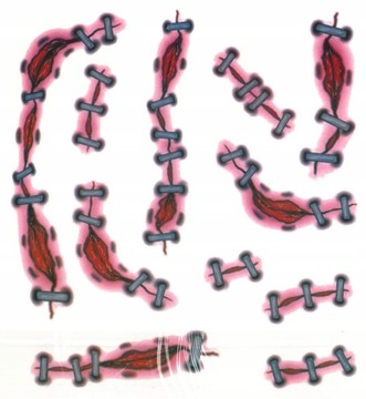 ТАТУ НА ВОДНОМ ЛИЦЕ ХЭЛЛОУИН РАЗЛИЧНЫЕ УЗОРЫ