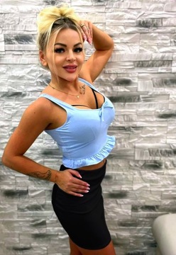 МОДНАЯ ЧЕРНАЯ ПЛОТНАЯ МИНИ-ЮБКА, КАРАНДАШНАЯ ЛАСТИКА, S/M