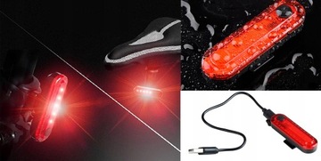 LAMPKA ROWEROWA oświetlenie rowerowe LED USB PRZÓD TYŁ ROWER 12 000mAh MOC