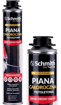 PIANA MONTAŻOWA PISTOLETOWA CAŁOROCZNA 750ml PIANKA FPU-2 SCHMITH