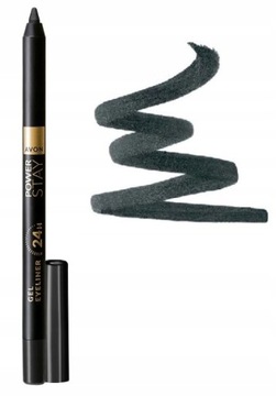 AVON POWER STAY ŻELOWA KREDKA DO OCZU 24 GODZINY BLACK