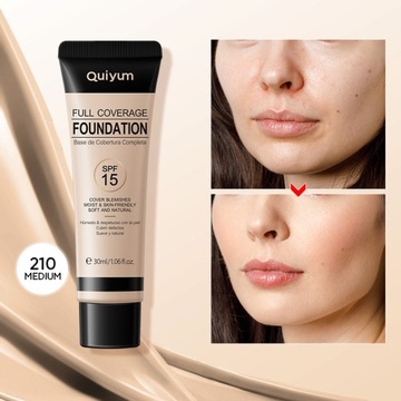 210 MEDIUM Liquid Foundation Makeup Natural 30ml
