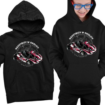 BLUZA KANGURKA DZIECIĘCA PREZENT GOKART RACING