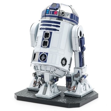 Металлический земляной дроид R2-D2 Цветная 3D металлическая модель