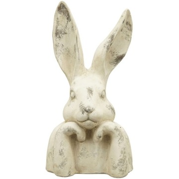 Figurka Dekoracja Zając Popiersie Biały wys.37 cm
