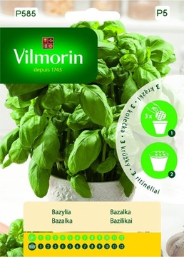 Bazylia na krążku 3szt Vilmorin Garden