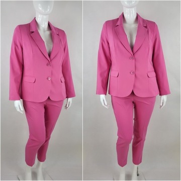 Отличный КОСТЮМНЫЙ КОМПЛЕКТ КОСТЮМ куртка брюки SIGMA PINK размер 46
