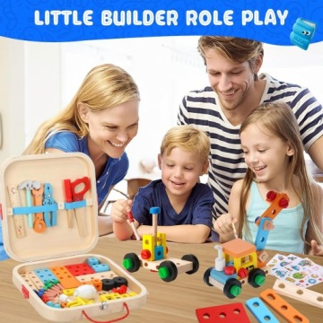 НАБОР ДЕРЕВЯННЫХ БЛОКОВ ДЕРЕВЯННАЯ МАСТЕРСКАЯ FUN BOX