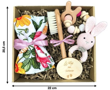 Готовый подарок в розовой коробочке для девочки.