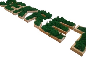 Деревянные буквы 3D декупаж 23см